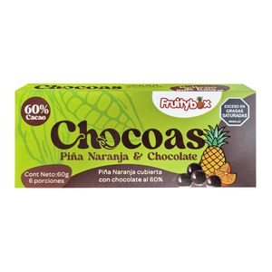 Chocolatina CHOCOAS naranja piña x60 g