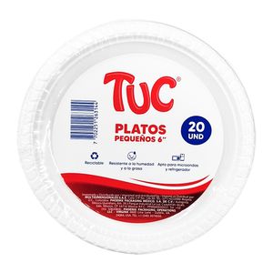 Plato desechable TUC pequeño x20 unds