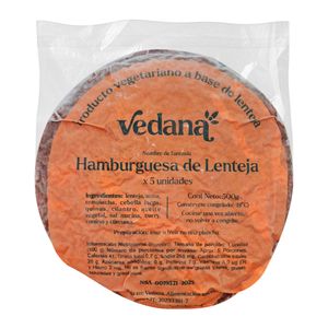 Hamburguesa VEDANA lentejas x500 g