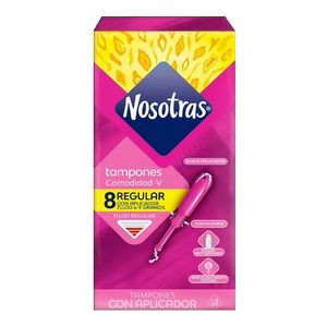 Tampon NOSOTRAS aplicadores regular x8 unds