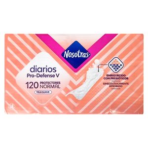 Protectores diarios NOSOTRAS pro-defense x120 unds