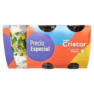 Vaso CRISTAR herradura pague 5 lleve 6