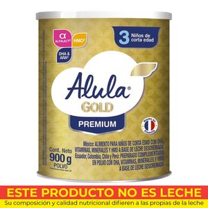 Formula infantil ALULA GOLD etapa 3 premium x900 g