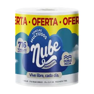 Toalla multiusos NUBE blanca x716 hojas