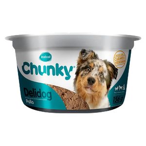 Alimento húmedo para perro CHUNKY delidog pollo x156 g