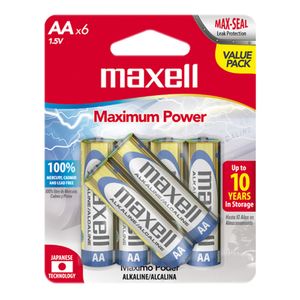 Pila MAXELL alcalina AA x6 unds