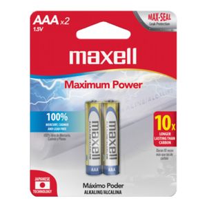 Pila MAXELL alcalina AAA x2 unds