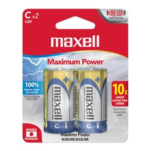 Pila MAXELL alcalina tipo C x2 unds