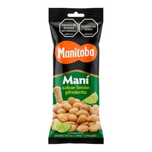 Maní MANITOBA limón pimienta x40 g
