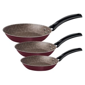 Juego de sartenes TRAMONTINA turim rojo 18 - 20 - 24 cm