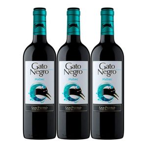 Vino GATO NEGRO malbec x750 ml 2x3