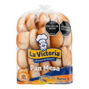 Pan de mesa LA VICTORIA 20 unds x210 g