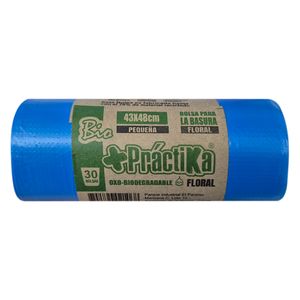 Bolsa para basura PRACTIKA floral 43x48 x30 unds