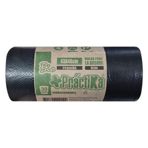 Bolsa para basura PRACTIKA negra 43x48 cm x30 unds