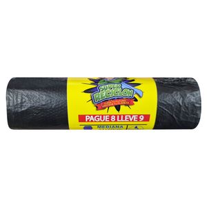 Bolsa de basura SUPER RECICLON mediana 51x60 cm pague 8 lleve 9