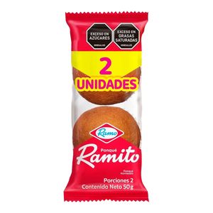 Ponqué RAMO ramito 2 unds x25 g c/u