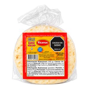 Arepa RICAMAS queso mantequilla x400 g