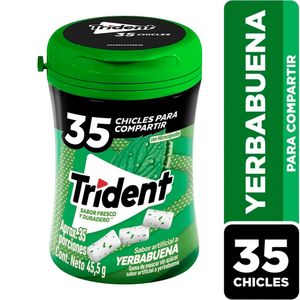 Chicle TRIDENT yerbabuena x45,5 g