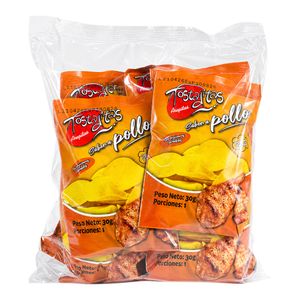 Snack AREPITAS TOSTADITAS pollo 10 unds x30 g c/u