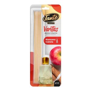 Ambientador TANTE varitas manzana canela x60 ml