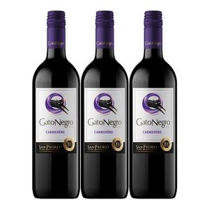 Vino GATO NEGRO carmenere x750 ml 2x3