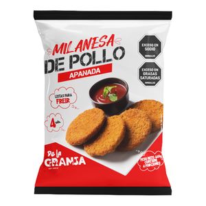 Milanesa DE LA GRANJA pollo apanado x440 g
