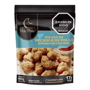 Piezas pechuga MAC POLLO apanadas x400 g