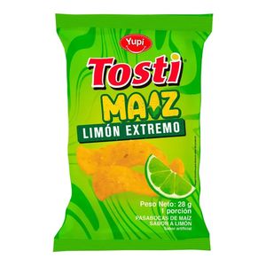 Tosti maíz YUPI limón extremo x28 g