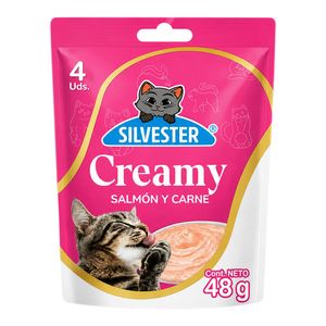Alimento húmedo SILVESTER para gato salmón carne x48 g