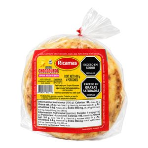 Arepa RICAMAS chócolo rellena queso x400 g