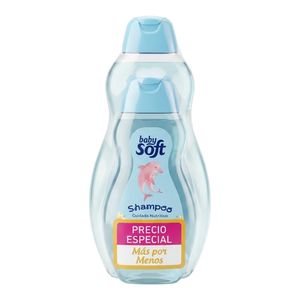 Shampoo BABY SOFT cuidado nutritivo x400 ml + 200 ml