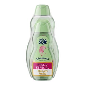 Shampoo BABY SOFT cabello claro x400 ml + 200 ml