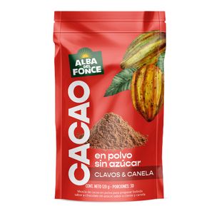 Cacao ALBA DE FONCE clavos y canela en polvo x120 g