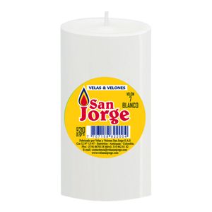 Velón SAN JORGE blanco #7