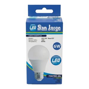 Bombillo SAN JORGE led a60 6w 73078c-dl