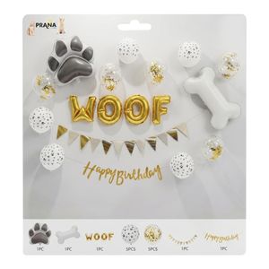 Set cumpleaños PRANA para mascotas 18 piezas PR197