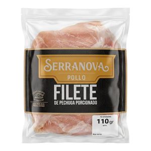 Filete SERRANOVA de pechuga 10 unds x110 g c/u