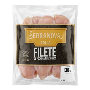 Filete SERRANOVA de pechuga 5 unds x130 g c/u