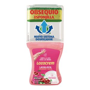Lavaplatos líquido LOZACREM granada y aloe x400 ml