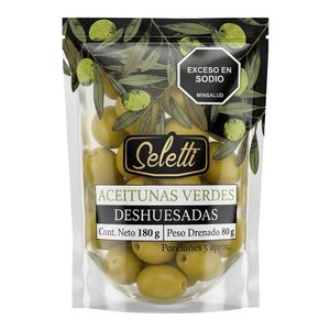 Aceitunas SELETTI verde deshuesada x80 g