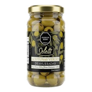 Aceitunas SELETTI verde deshuesada x120 g