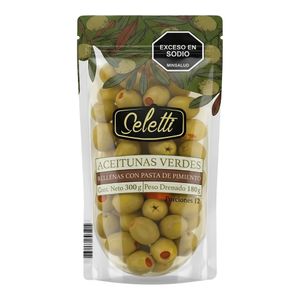 Aceitunas SELETTI verde rellena x180 g