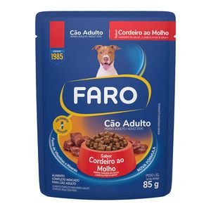 Alimento húmedo para perro FARO cordero en salsa x85 g