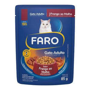 Alimento húmedo para gato FARO pollo en salsa x85 g