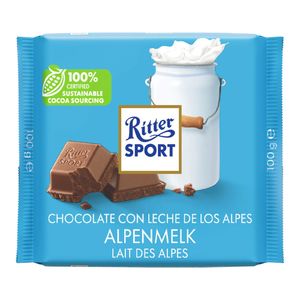 Chocolatina RITTER SPORT leche x100 g