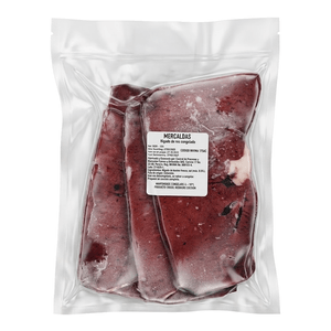 Hígado de res congelado x1000 g peso variable