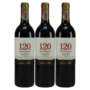 Vino SANTA RITA 120 reserva especial carmenere x750 ml 2x3