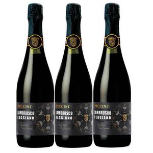 Vino PICCINI lambrusco tinto reggiano x750 ml 2x3