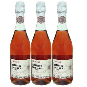 Vino PICCINI lambrusco regno rosado x750 ml 2x3