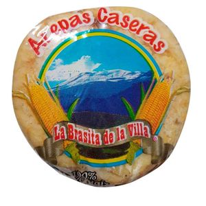 Arepa LA BRASITA DE LA VILLA blancas y amarillas 5 unds x450 g